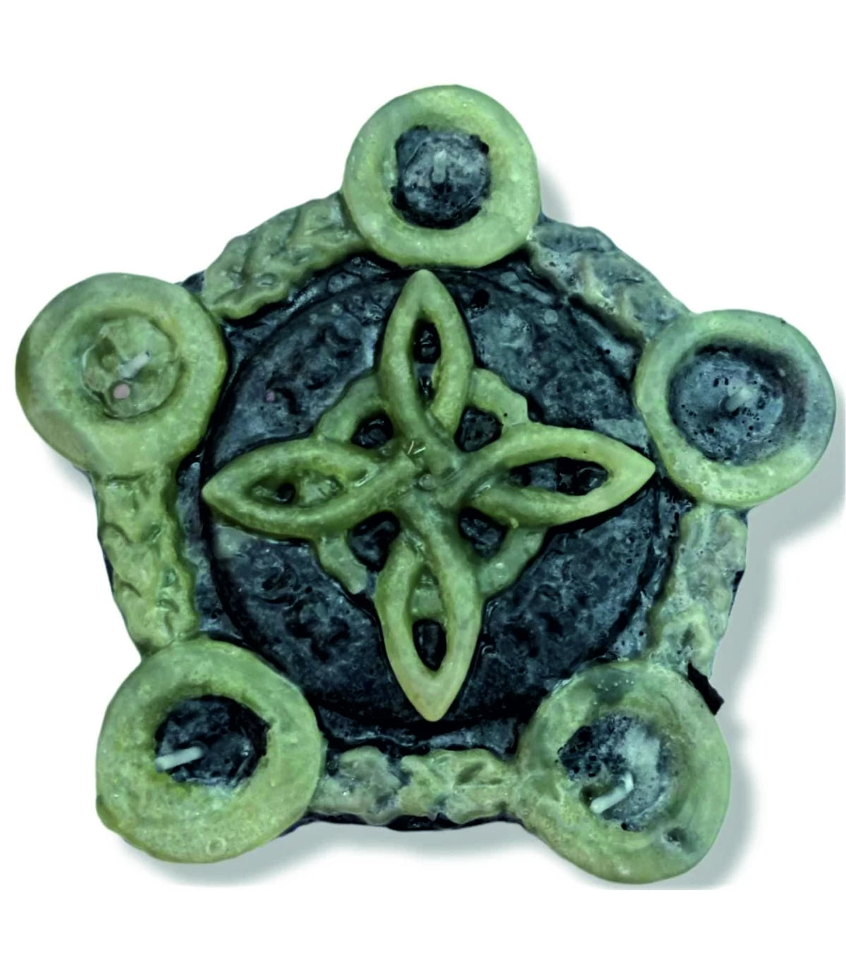 VELA PLATO NUDO DE BRUJA 20 CM