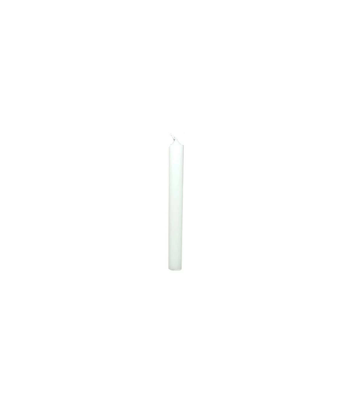 VELA BUJIA BLANCA 18 CM PACK 3