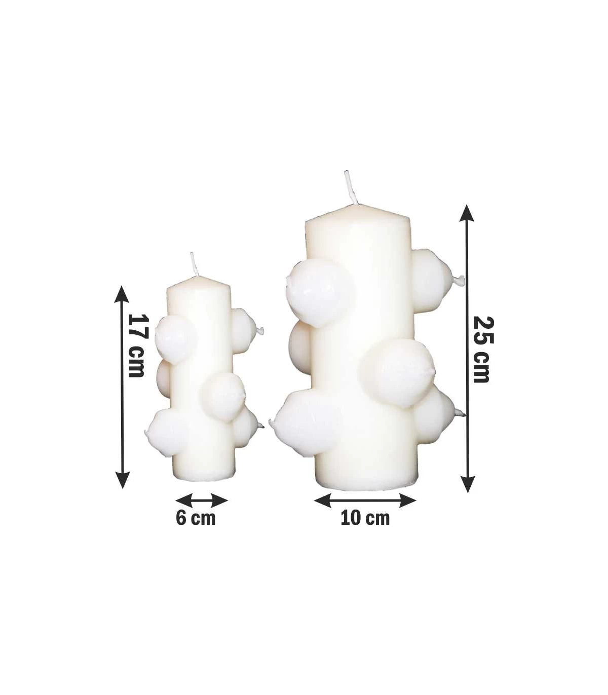 VELON 7 MECHAS BLANCO GIGANTE 25 CM