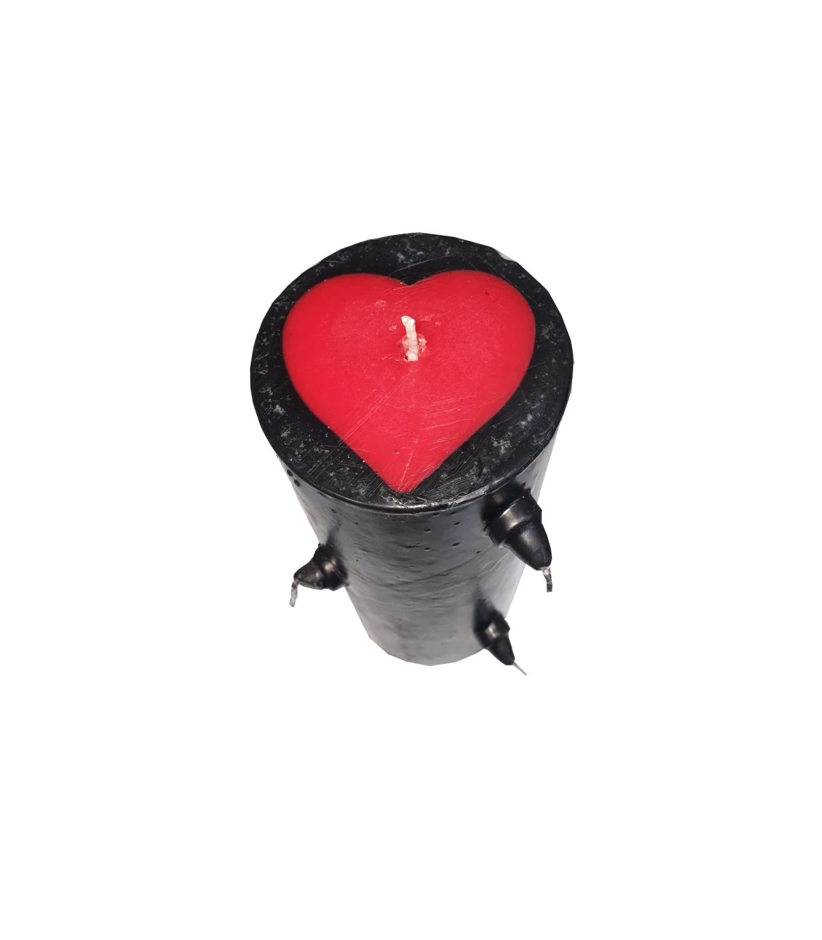 VELON 7 MECHAS CORAZÓN NEGRO GIGANTE 20 CM