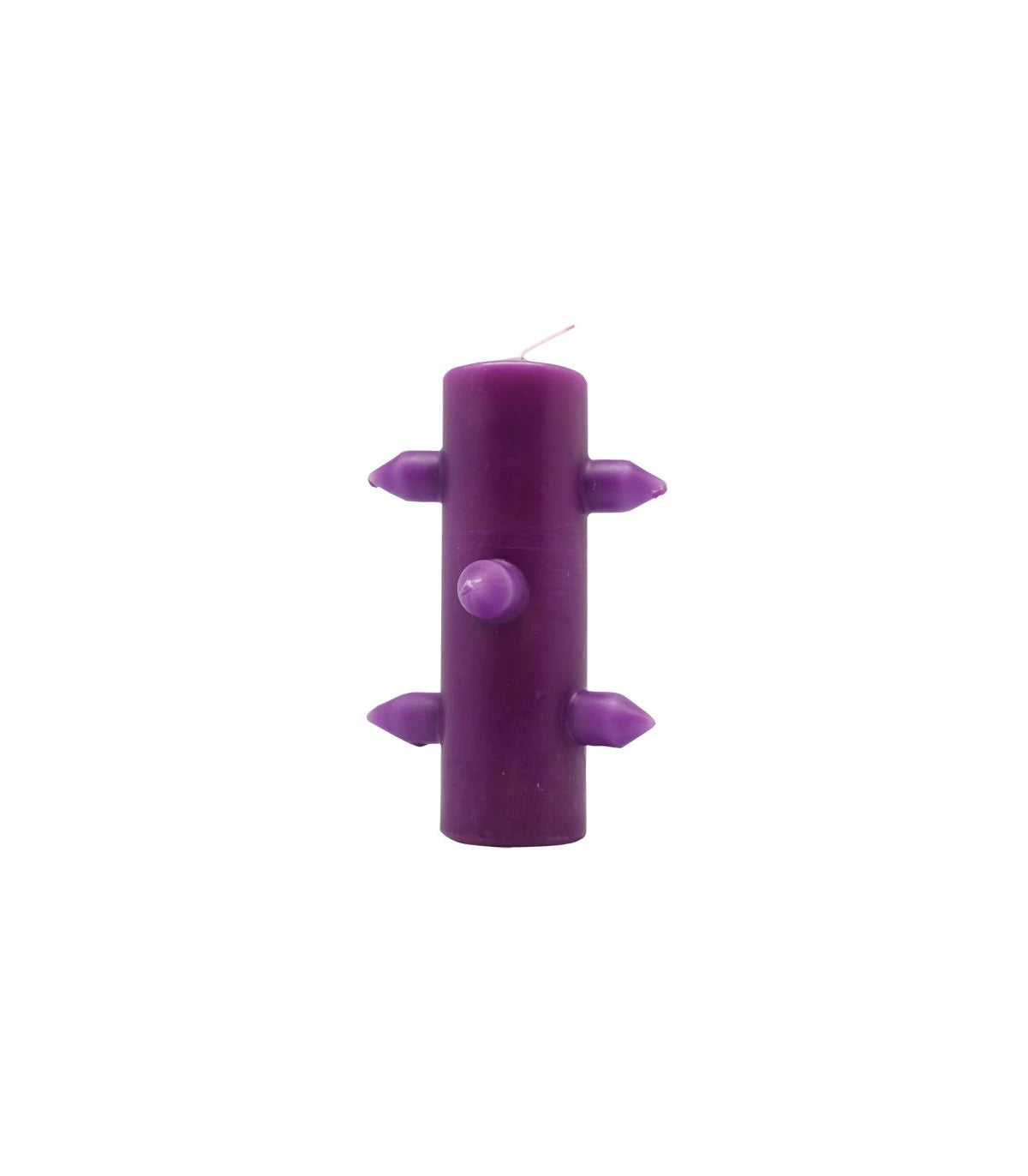 VELÓN 7 MECHAS MORADO 17 CM