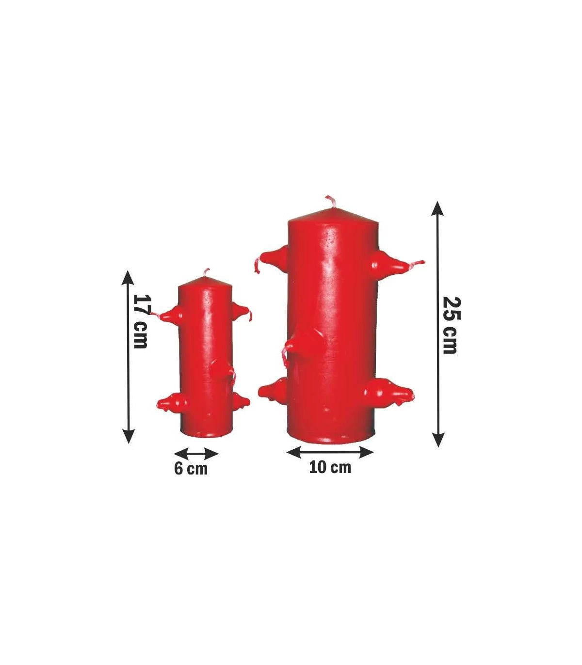 VELON 7 MECHAS ROJO GIGANTE 25 CM