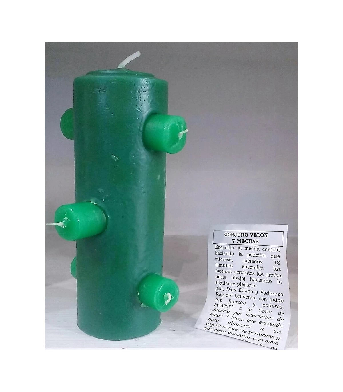 VELON 7 MECHAS VERDE 17 CM
