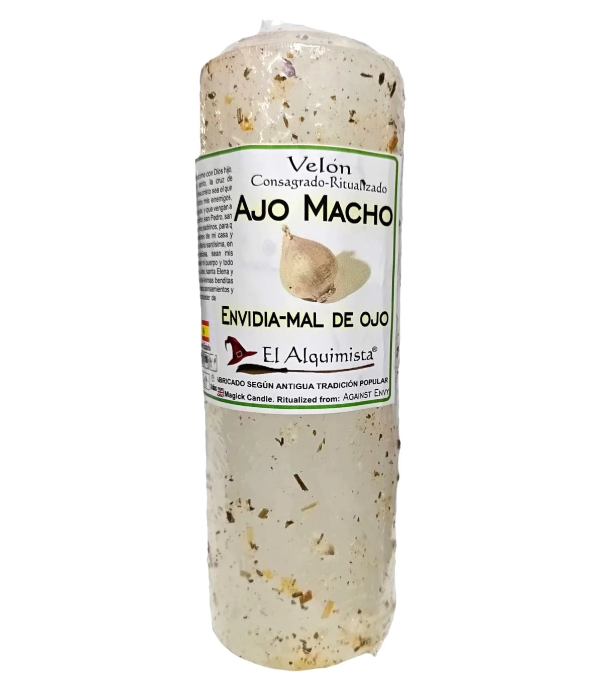 VELON AJO MACHO BLANCO PREPARADO 17 CM