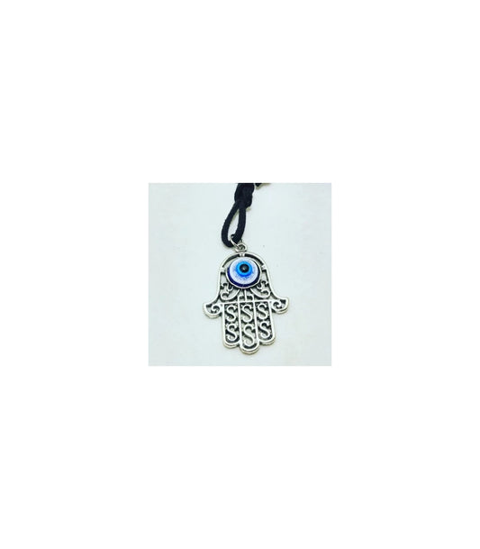 AMULETO COLGANTE MANO DE FATIMA CON OJO TURCO