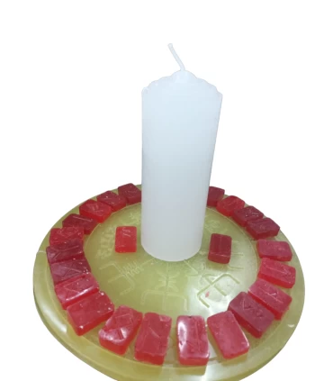 VELA TABLERO RUNICO 25 CM
