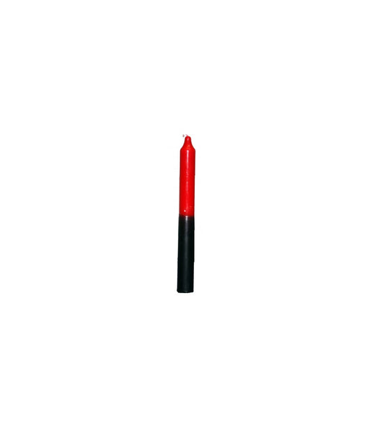 VELA BUJIA ROJA Y NEGRA POMBA GIRA 18CM