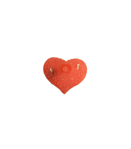 VELA CORAZON FLORES ROJA MINI